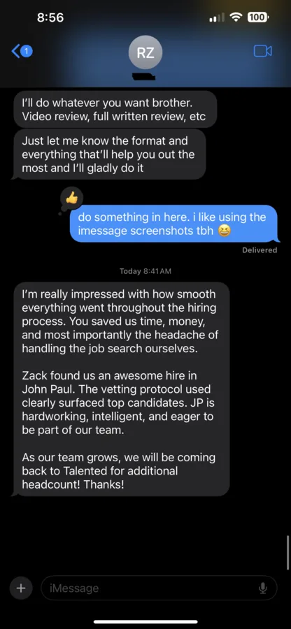 Client screenshot
